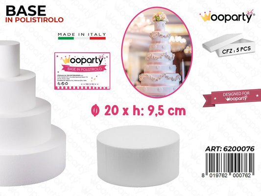 D.20 X H. 10 Base Rotonda Polistirolo