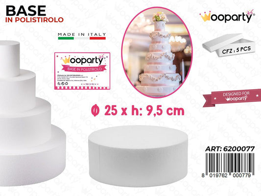 D.25 X H. 10 Base Rotonda Polistirolo