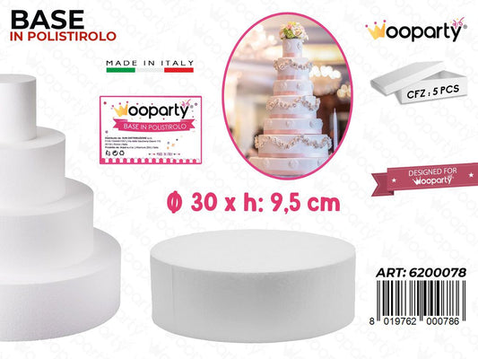 D.30 X H.10 Base Rotonda Polistirolo