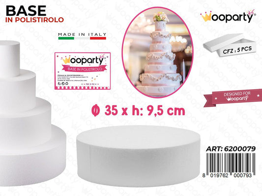 D.35 X H. 10 Base Rotonda Polistirolo