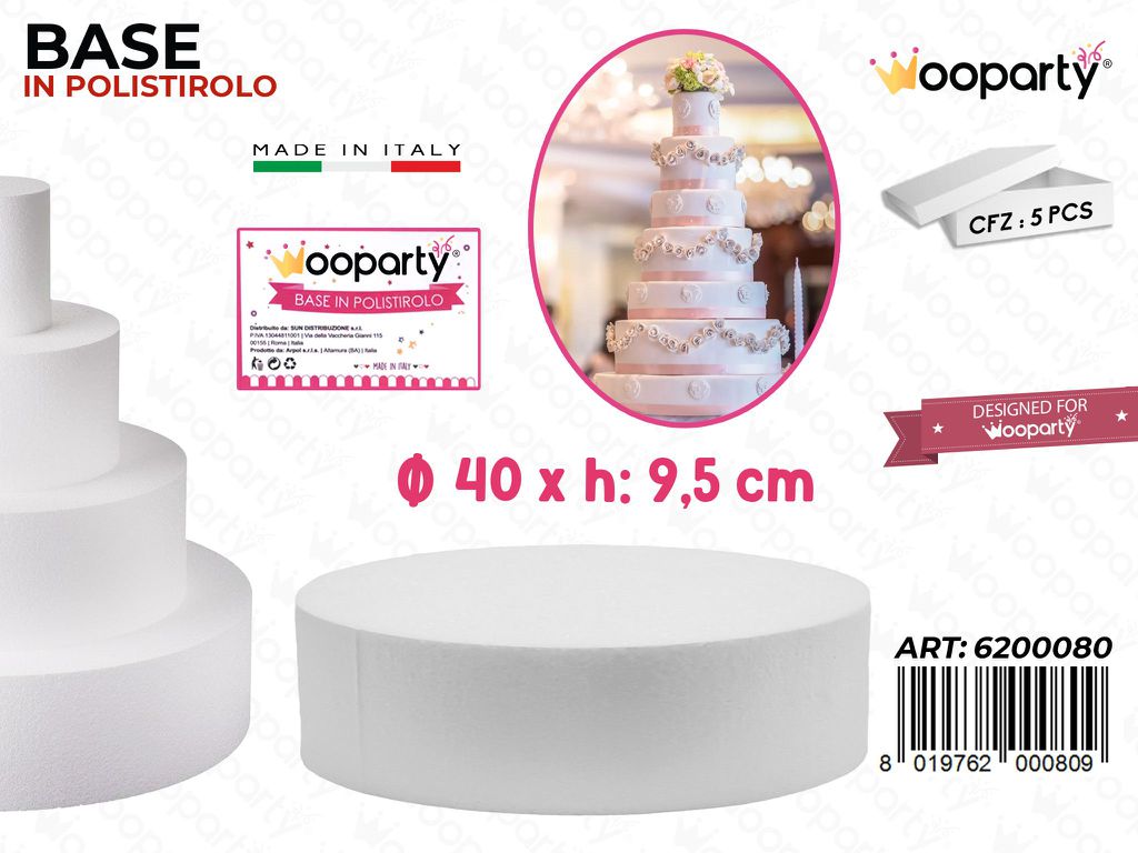 D.40 X H. 10 Base Rotonda Polistirolo