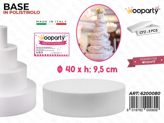 D.40 X H. 10 Base Rotonda Polistirolo
