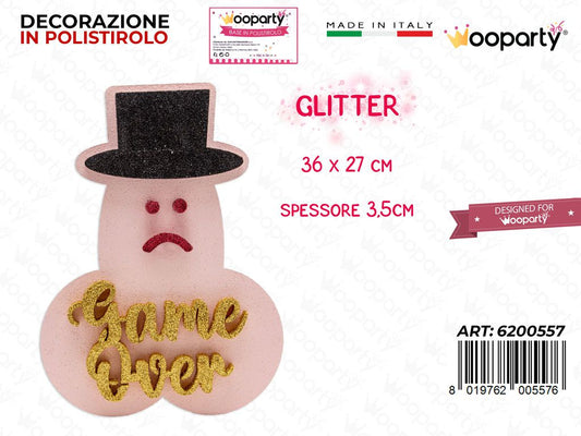 DEC. POLISTIROLO GAME OVER 36*27*3.5CM /PZ DA 2**