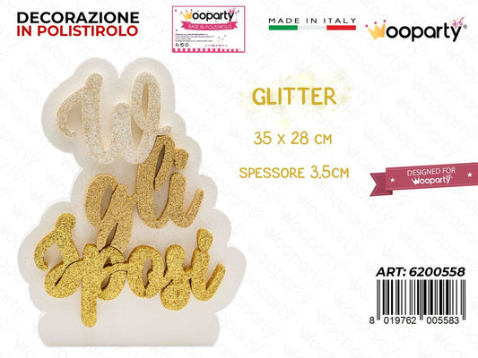 DEC. POLISTIROLO W GLI SPOSI 35*28*3.5CM /PZ DA 2**