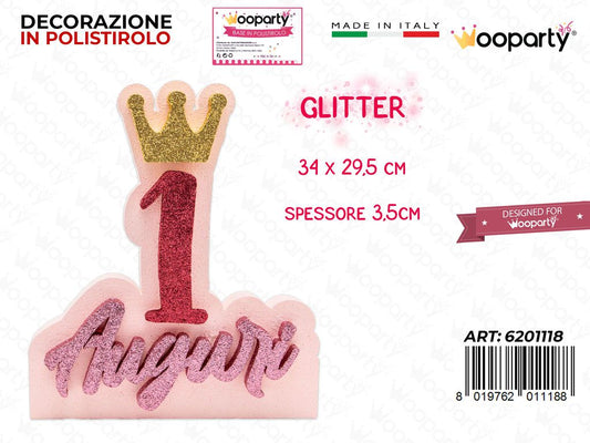 DEC. POLISTIROLO COMPL. 1ANNO GIRL 34*29.5*3.5CM /PZ DA 2**