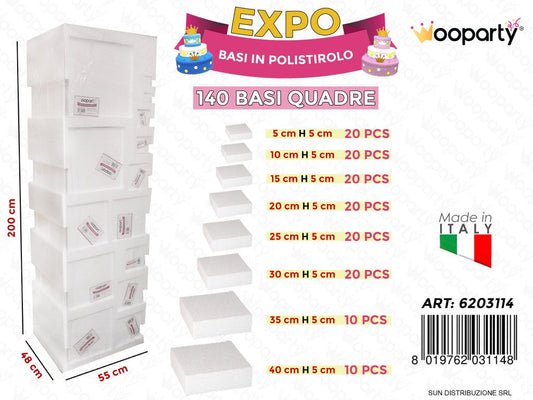 Esp. Polist. Base Quadrata Ass. 55*200*48CM 140PCS