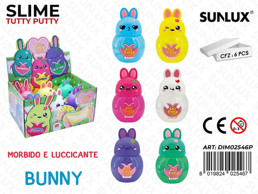 Slime Tutty Putty Bunny Morbido-lucc. Ass.