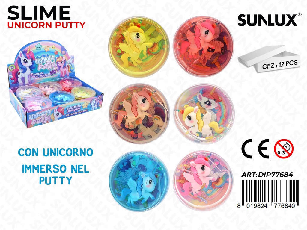 Esp. Slime Unicorn Putty Ass.