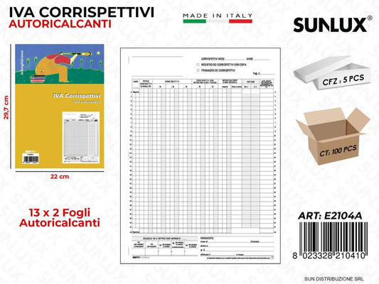 Reg.iva Corrispettivi 13X2 Autoricalcanti