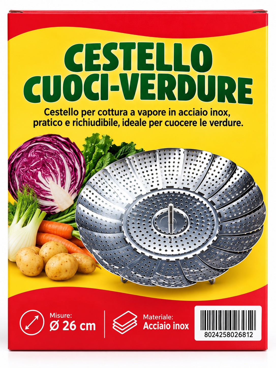 Z Cestello Cuoci Verdura Cm26