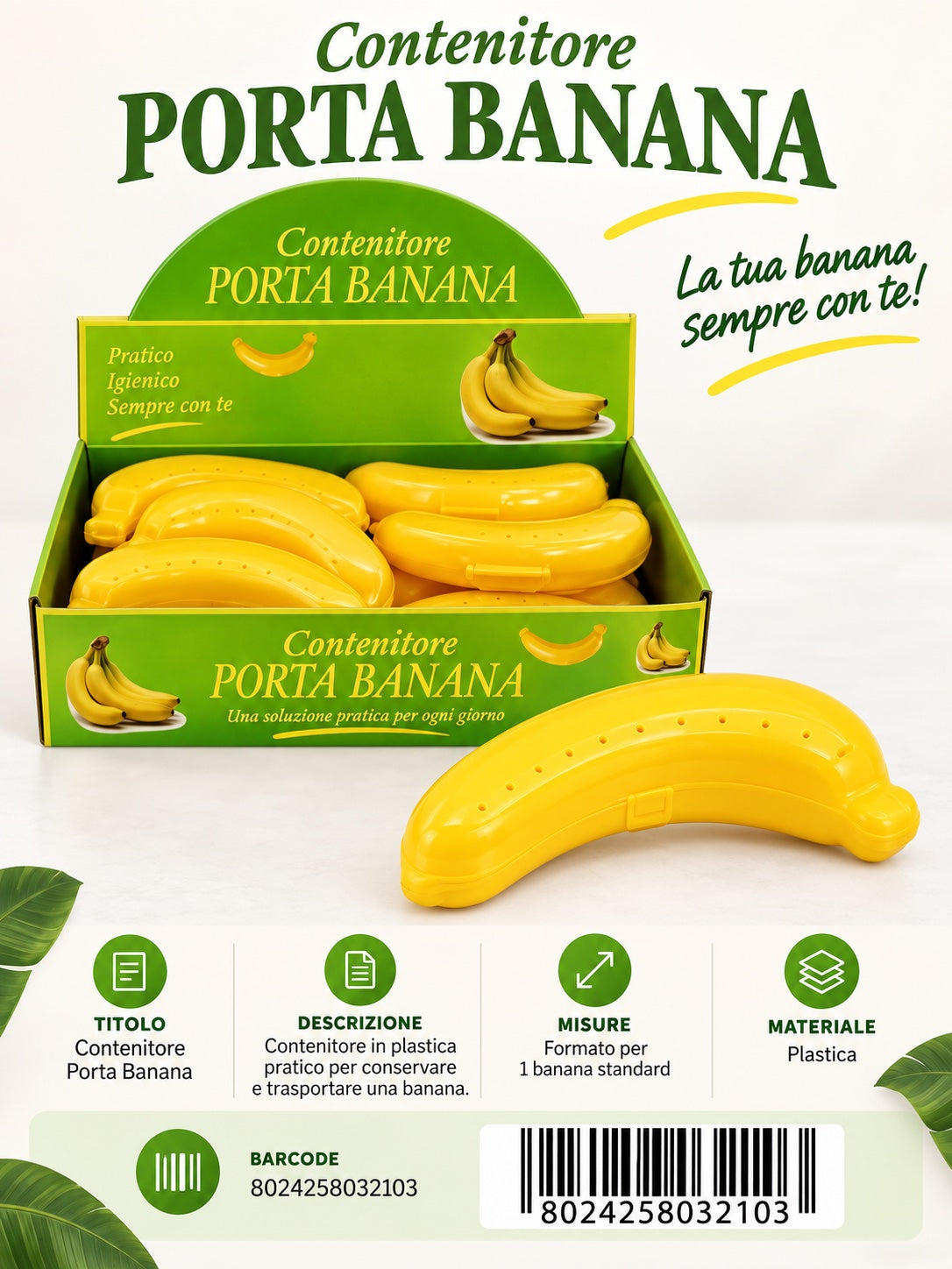 Contenitore Porta Banana Casre4817