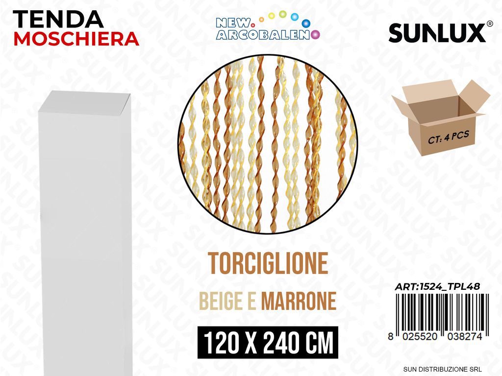 Tenda Moschiera Torciglione Pvc 120*240CM