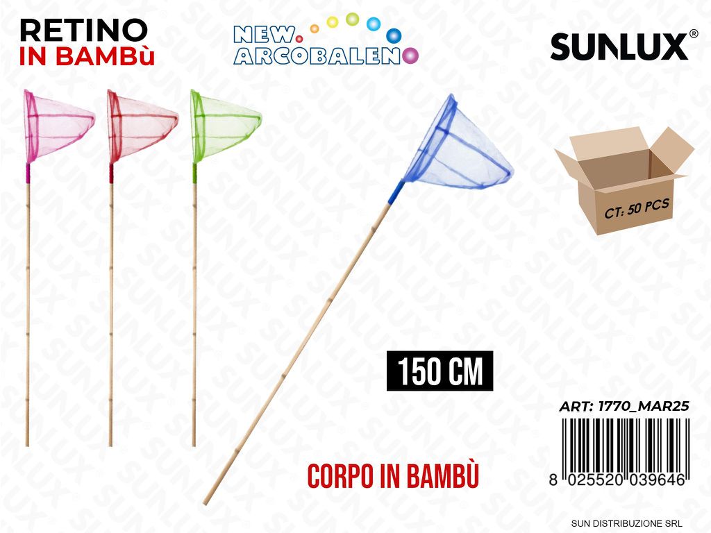 Retino c/ Corpo in Bambu Col. Ass. 150CM