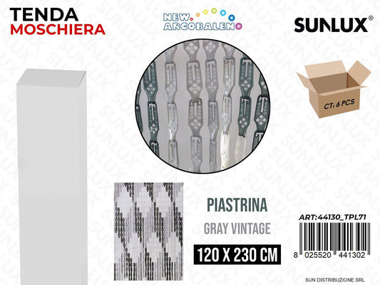 Tenda Moschiera Piastrine Rombo Grey 120*230CM