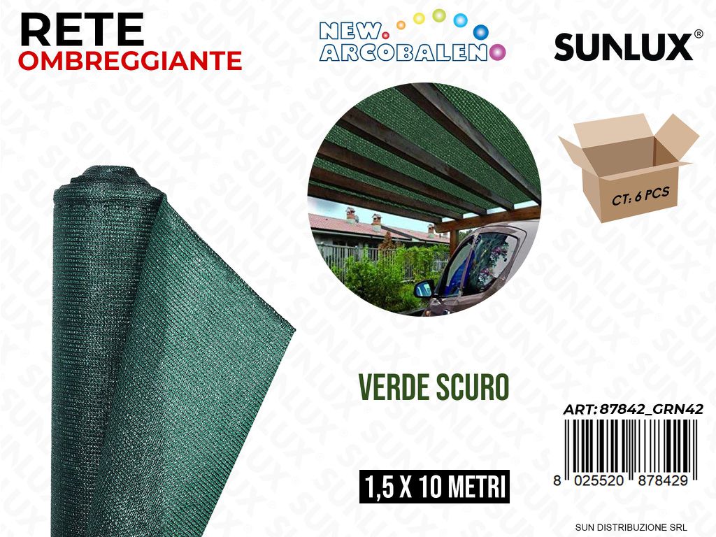 Rete Ombreggiante Verde 1.5*10MT