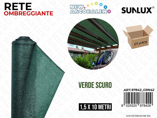 Rete Ombreggiante Verde 1.5*10MT