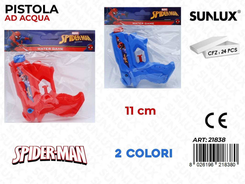 Pistola Ad Acqua Spiderman Ass. 11CM