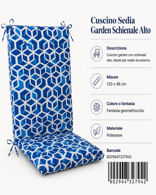 Cusc Sedia Garden Sch Alto Stp 120*46