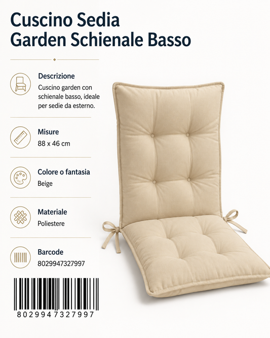 Cusc Sedia Garden Sch Basso Tu 88*46