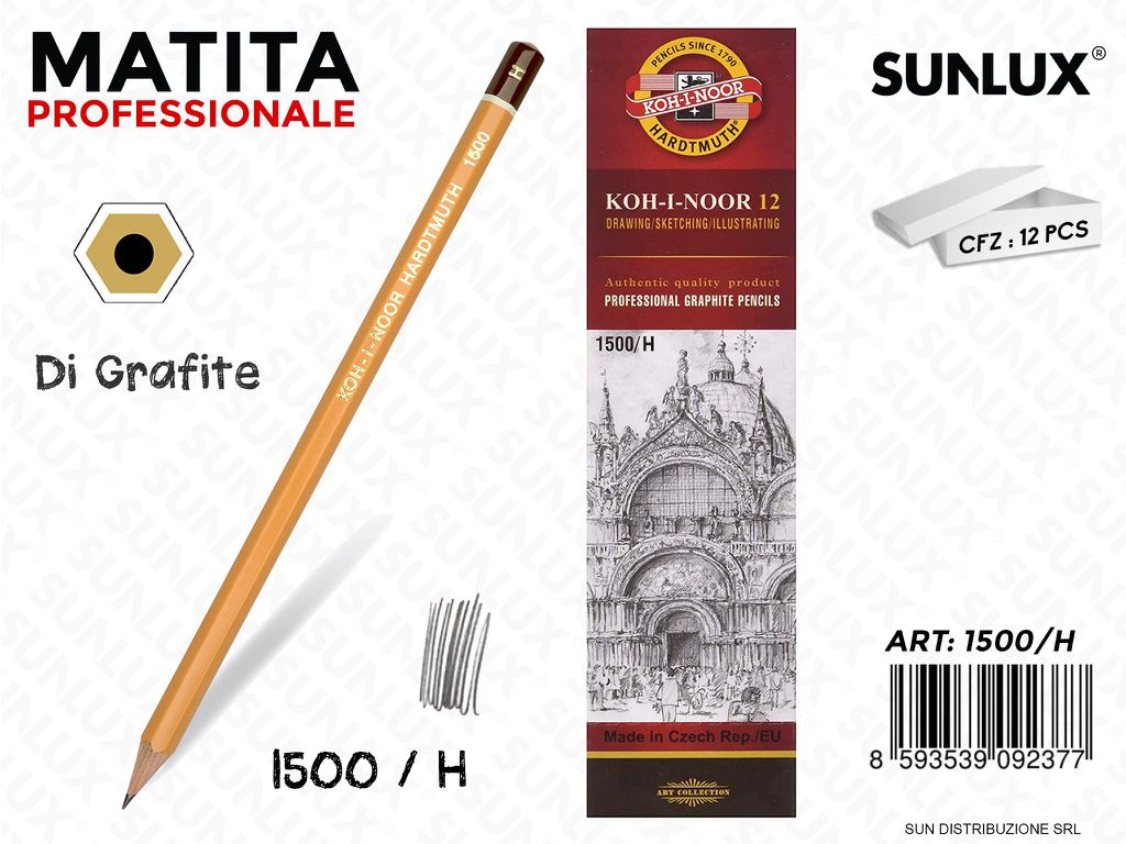 Matite Professionali di Grafite H