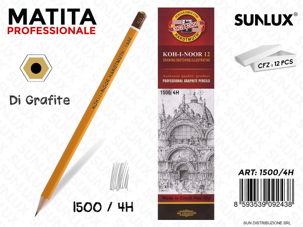 Matite Professionali di Grafite 4H