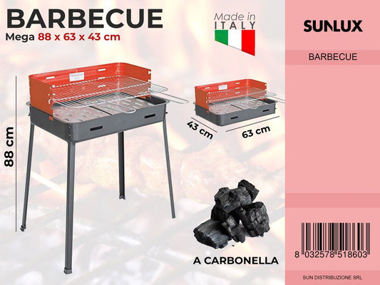Barbecue Mega a Carbonella 88*63*43 Cm