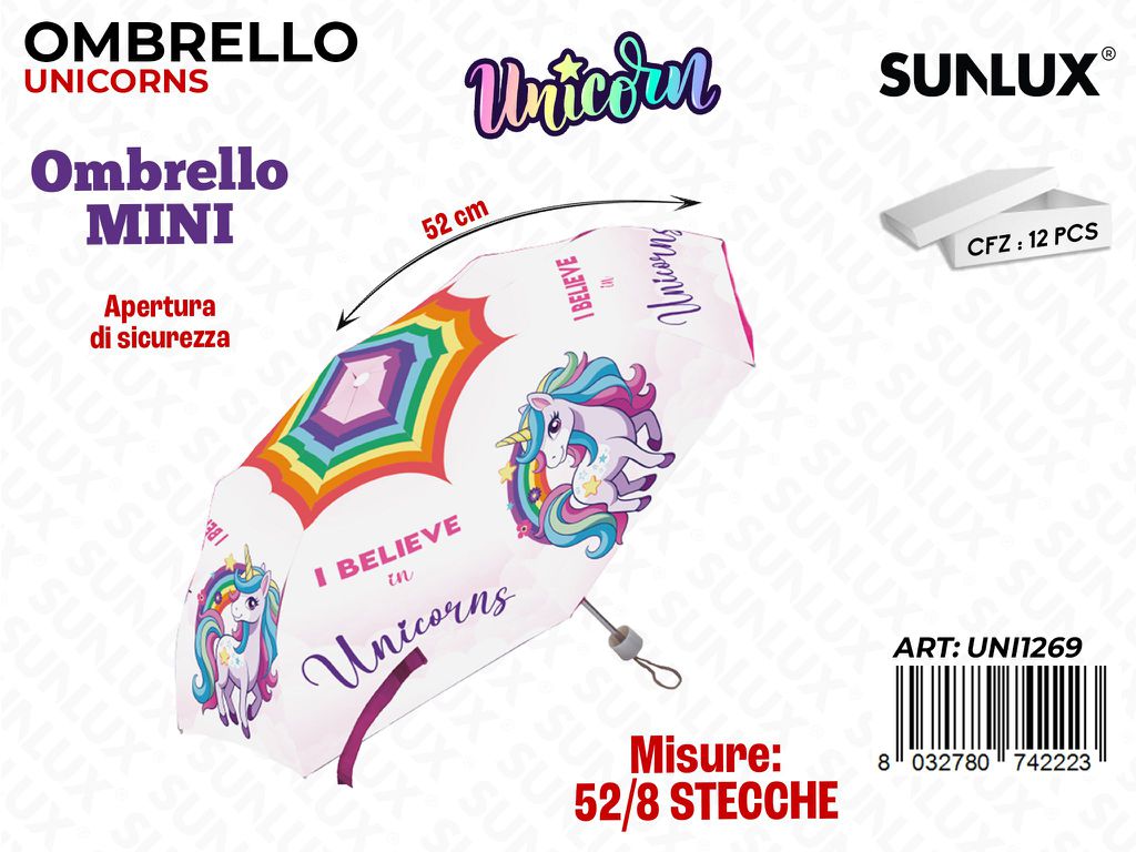 Ombrello Unicorn Mini 52/8 Stecche
