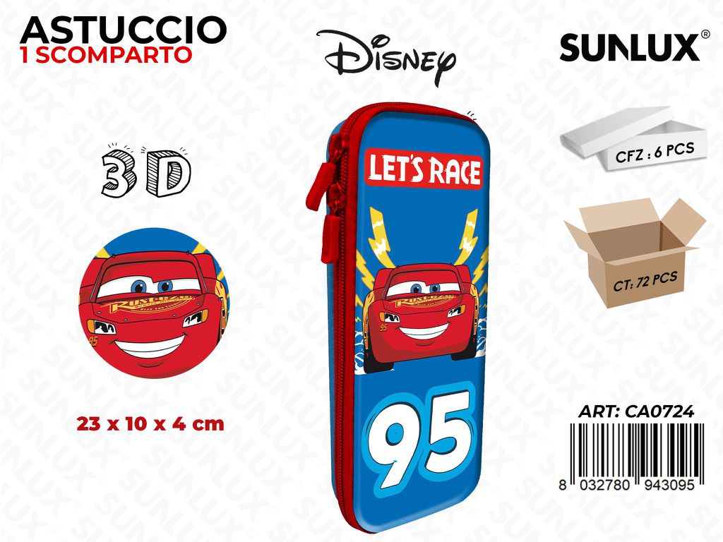 ASTUCCIO CARS 3D 23*10*4 CM /PZ DA 6**
