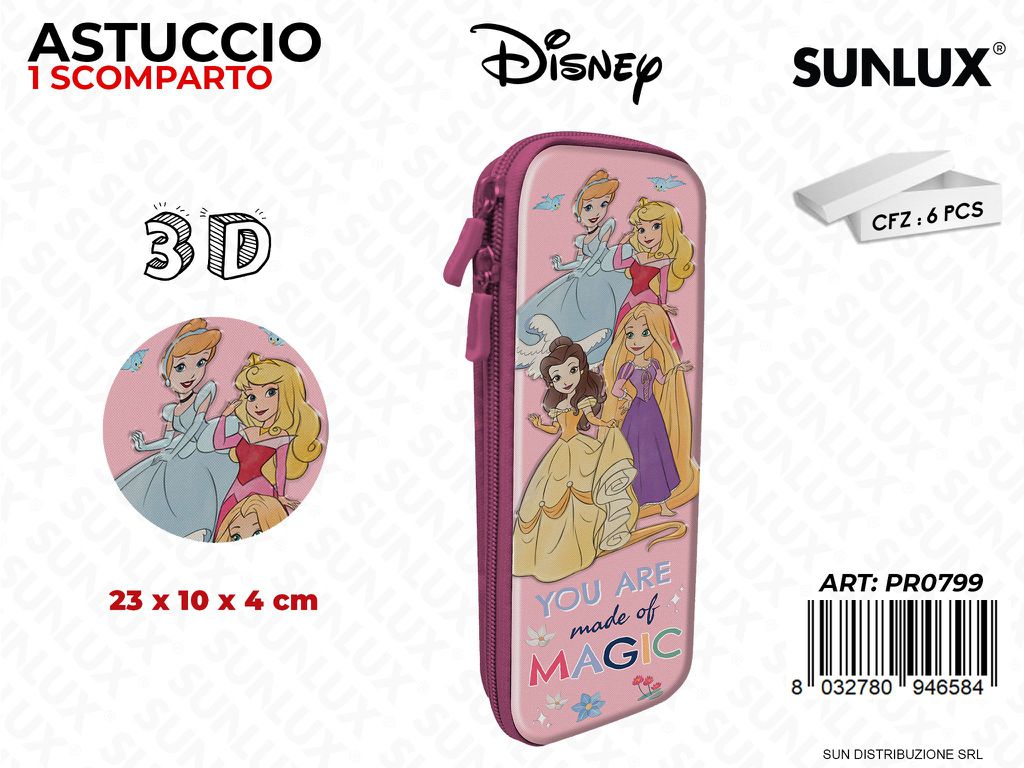 ASTUCCIO PRINCESS 3D 23*10*4 CM /PZ DA 6**