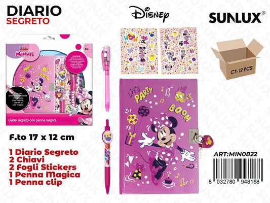 DIARIO SEGRETO MINNIE C/ PENNA MAGICA /PZ DA 12**