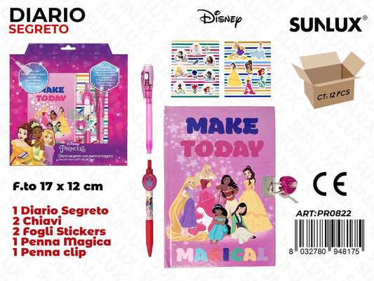 DIARIO SEGRETO PRINCESS C/ PENNA MAGICA /PZ DA 12**
