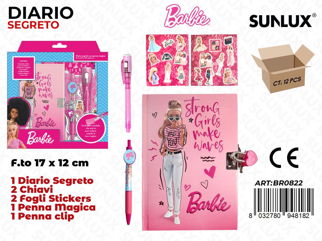 DIARIO SEGRETO BARBIE C/ PENNA MAGICA /PZ DA 12**