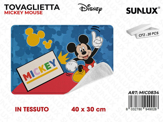 TOVAGLIETTA MICK. MOUSE IN TESSUTO 40*30CM /PZ DA 20**
