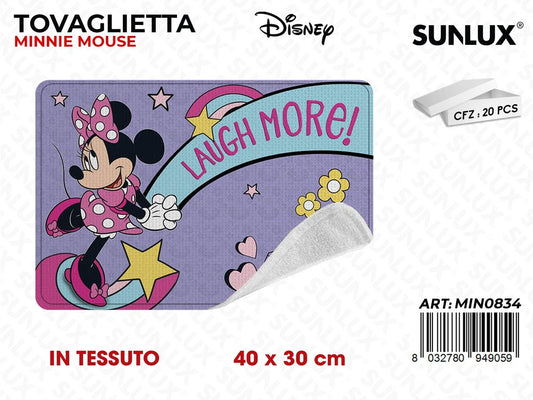 TOVAGLIETTA MINNIE MOUSE IN TESSUTO 40*30CM /PZ DA 20**