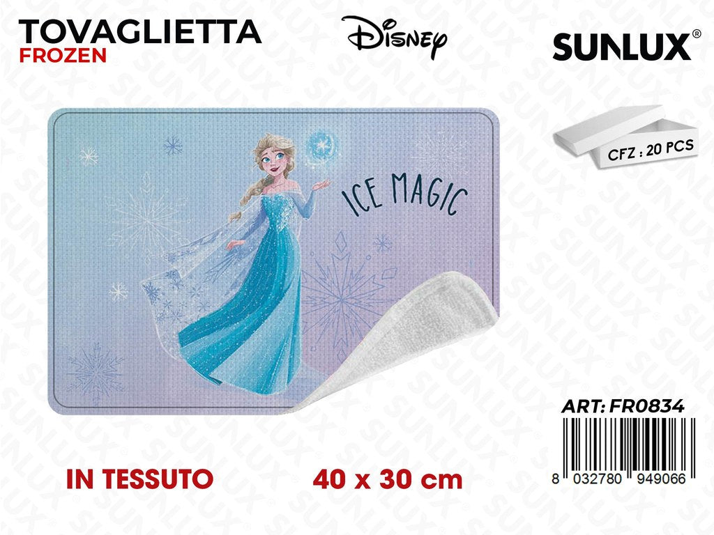 TOVAGLIETTA FROZEN IN TESSUTO 40*30CM /PZ DA 20**