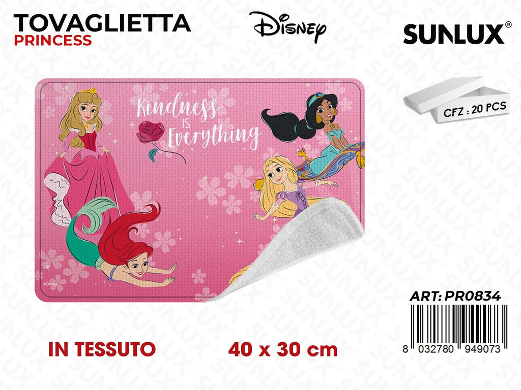 TOVAGLIETTA PRINCESS IN TESSUTO 40*30CM /PZ DA 20**