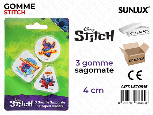 GOMMA DA CANCELLARE STITCH 3PCS ASS. 4CM