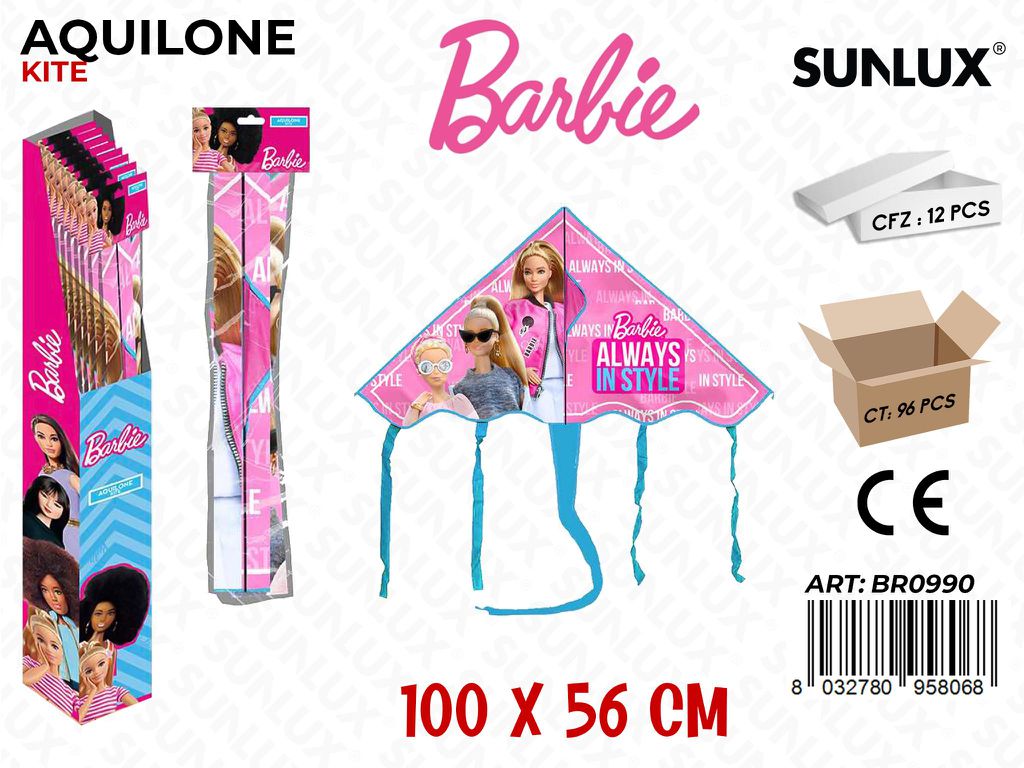 Esp. Aquilone Barbie 100*56CM /Pz da 12/24