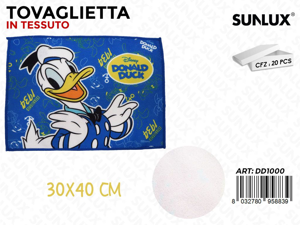 TOVAGLIETTA IN TESSUTO DONALD DUCK 30*40CM /PZ DA 20**