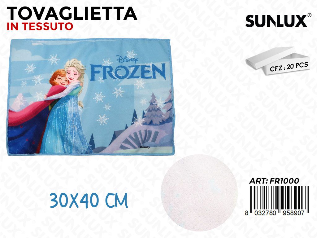 TOVAGLIETTA IN TESSUTO FROZEN 30*40CM /PZ DA 20**