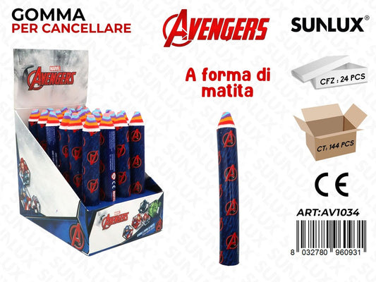 GOMMA PER CANCELLARE AVENGERS 13CM