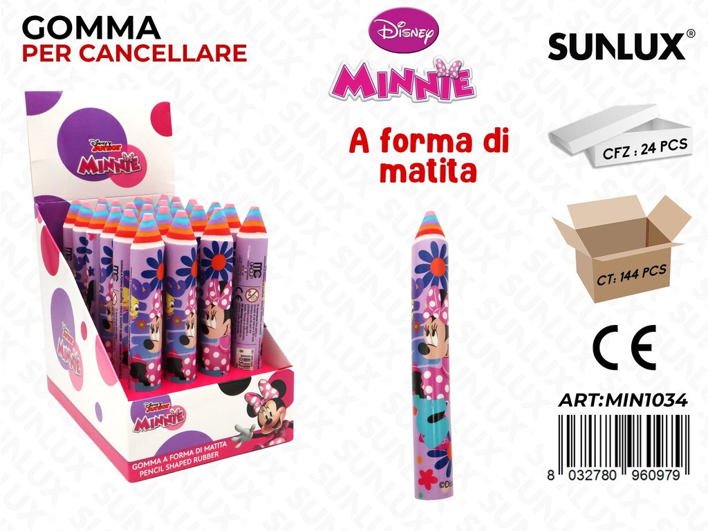 GOMMA PER CANCELLARE MINNIE 13CM