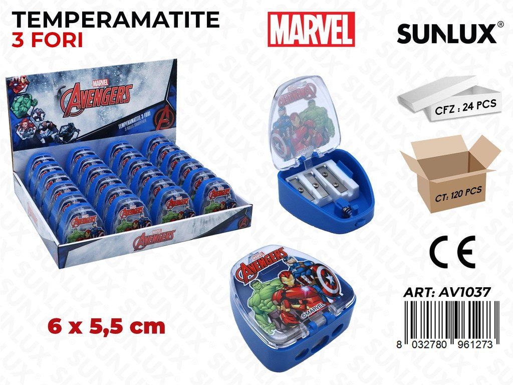 ESP. TEMPERAMATITE 3FORI AVENGERS 6*5.5CM
