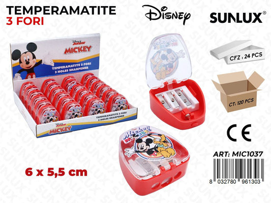 ESP. TEMPERAMATITE 3FORI MICKEY 6*5.5CM