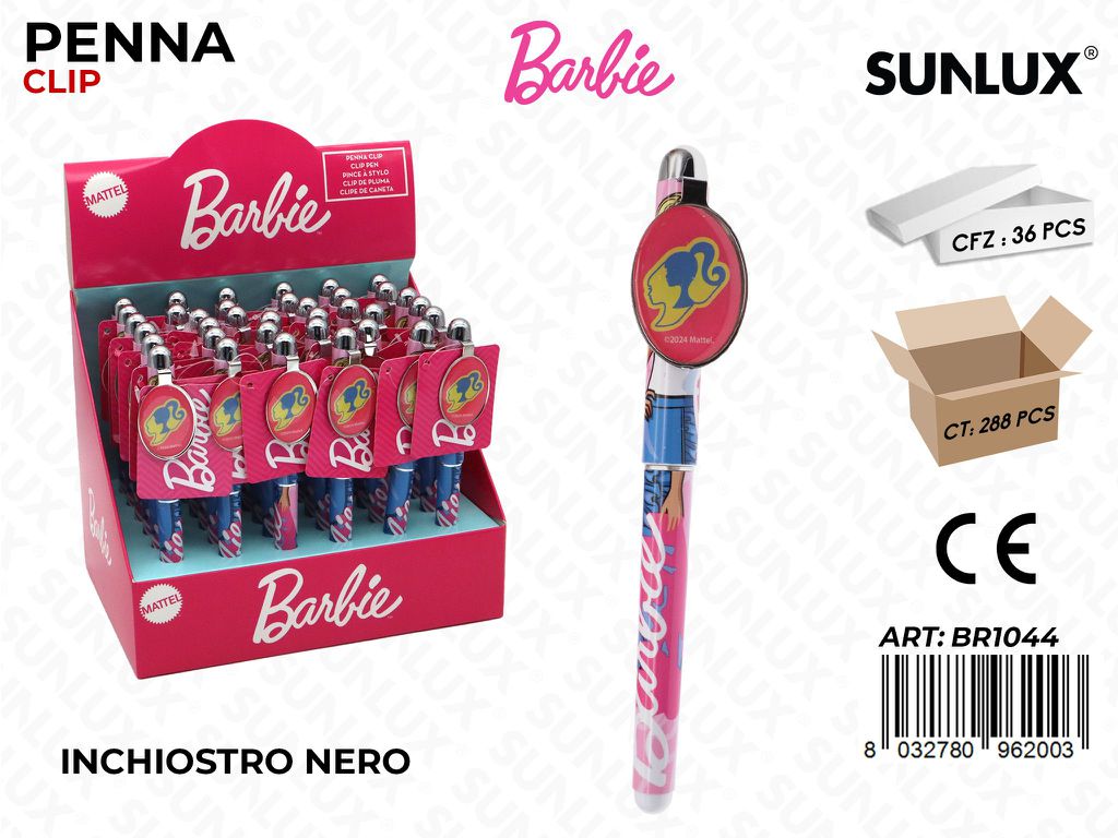 ESP. PENNA BARBIE C/ CLIP NERO /PZ DA 36**