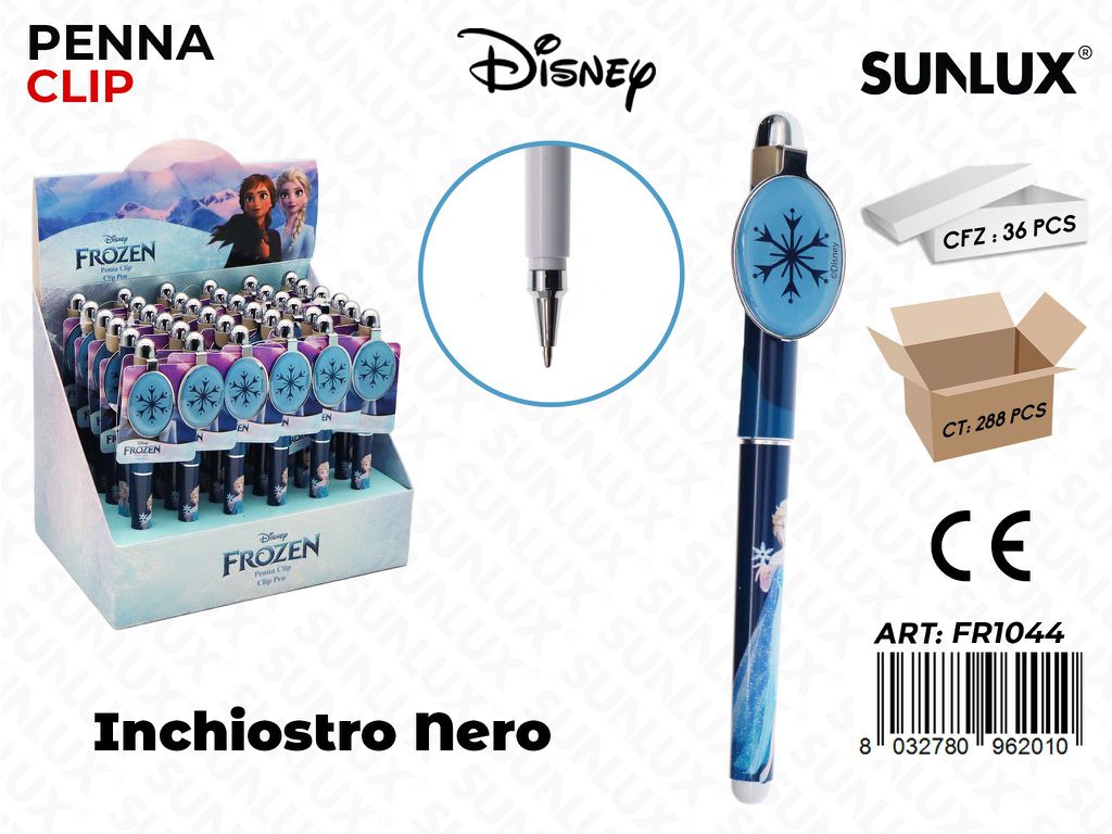 ESP. PENNA CLIP NERO FROZEN