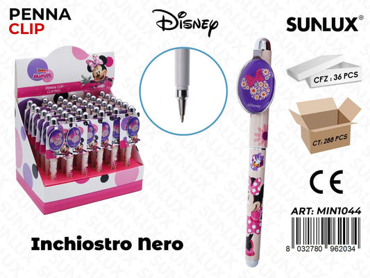 ESP. PENNA CLIP NERO MINNIE