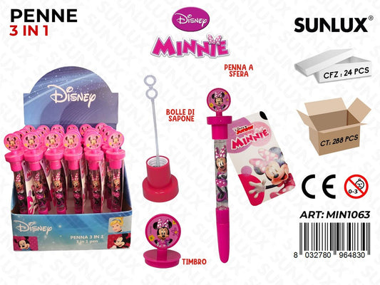 ESP. PENNE MINNIE C/ BOLLE SAPONE- TIMBRO