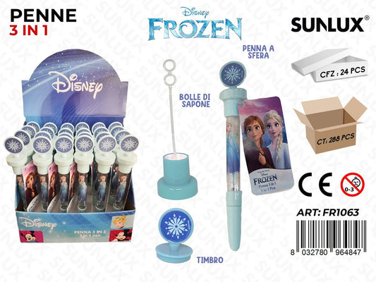 ESP. PENNE FROZEN C/ BOLLE SAPONE- TIMBRO