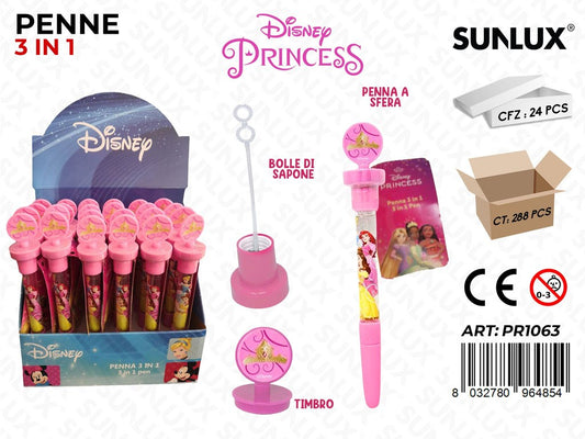 ESP. PENNE PRINCESS C/ BOLLE SAPONE- TIMBRO